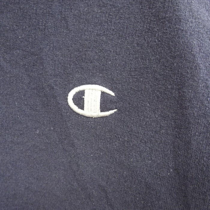 チャンピオン スウェット L ネイビー 刺繡ロゴ 紺 ポイントロゴ メンズサイズ 9959 | Vintage.City 古着屋、古着コーデ情報を発信