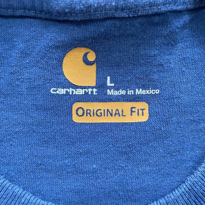 Carhartt big logo T-shirt size L 配送C カーハート　ビッグロゴTシャツ　青 | Vintage.City 빈티지숍, 빈티지 코디 정보
