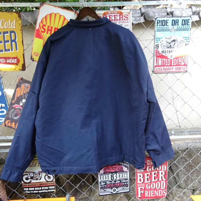 レッドキャップ  USA製 ３XL ネイビー ワークジャケット 刺繡ロゴ 紺 襟 9958 | Vintage.City 古着屋、古着コーデ情報を発信