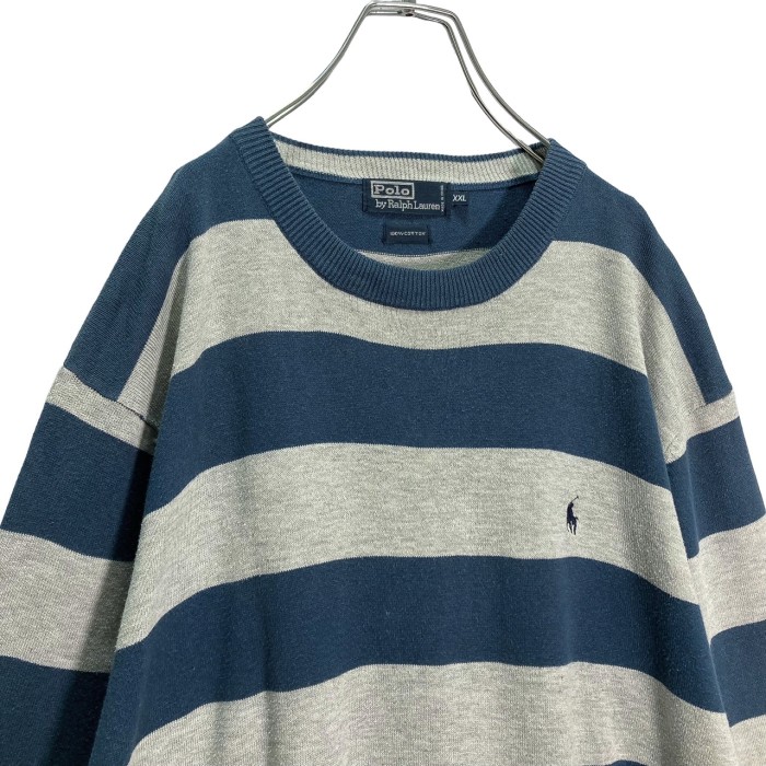 90-00s Polo by Ralph Lauren L/S bigsized cotton sweater | Vintage.City 古着屋、古着コーデ情報を発信