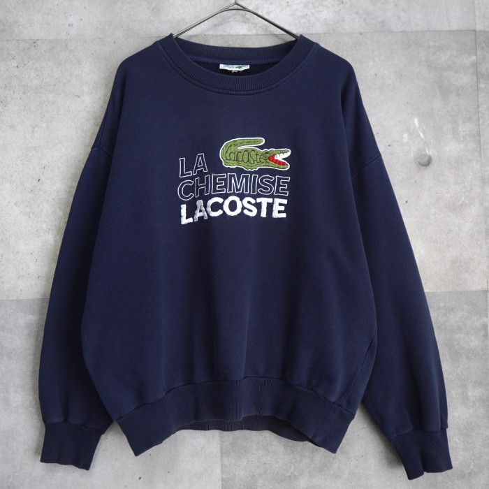CHEMISE LACOSTE / シュミーズラコステ スウェット / トレーナー 1980年代製 / ロゴ刺繍 Mサイズ相当 | Vintage.City 古着屋、古着コーデ情報を発信
