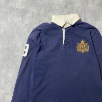 90's　ポロラルフローレン　刺繍ロゴ　ネイビー　ラガーシャツ | Vintage.City 古着屋、古着コーデ情報を発信