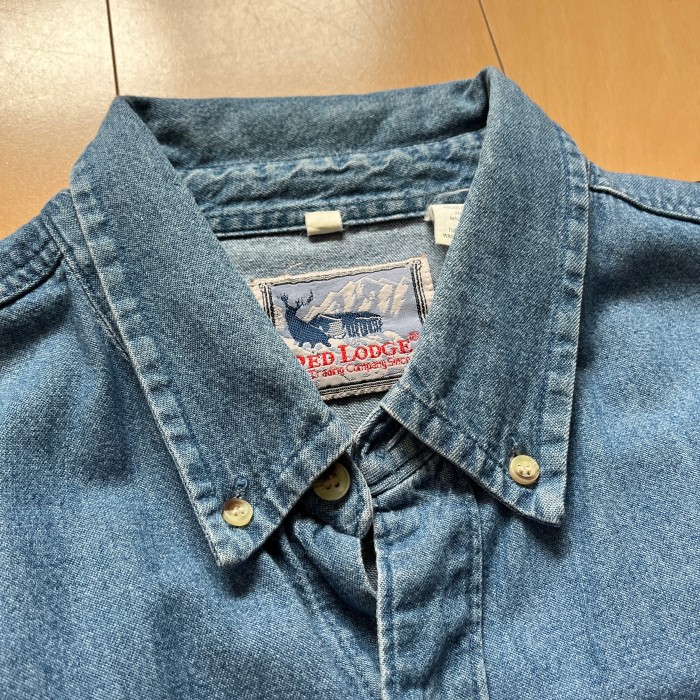 90s 00s RED LODGE B.D Denim Shirt | Vintage.City 古着屋、古着コーデ情報を発信
