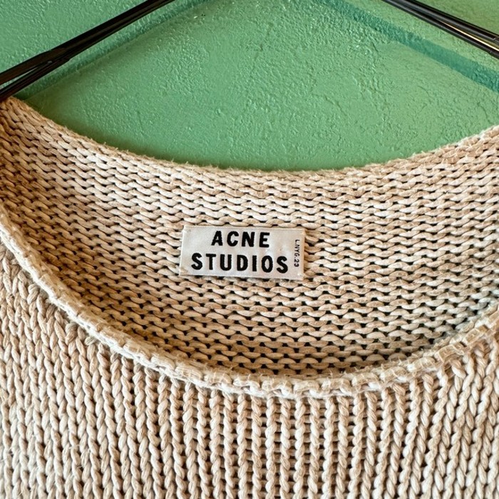 Acne Studios ビッグシルエット コットンニット | Vintage.City 古着屋、古着コーデ情報を発信