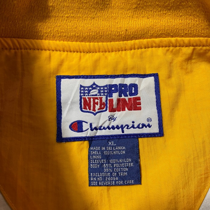 90's　チャンピオン　NFL プロライン　刺繍ロゴ　ナイロンプルオーバー | Vintage.City 古着屋、古着コーデ情報を発信