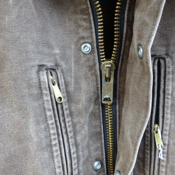 カーハート ブルゾン ブラウン フルジップ ボタン ポケット オーバーサイズ 襟 9971 | Vintage.City 빈티지숍, 빈티지 코디 정보
