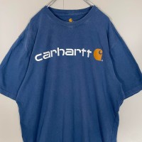 Carhartt big logo T-shirt size L 配送C カーハート　ビッグロゴTシャツ　青 | Vintage.City 빈티지숍, 빈티지 코디 정보