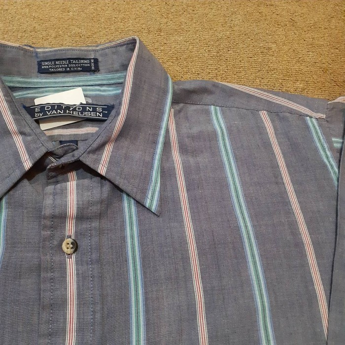 90s EDITIONS by vanheusen stripe shirt | Vintage.City 古着屋、古着コーデ情報を発信