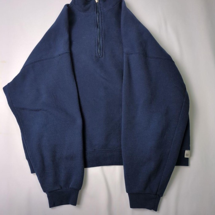 90s ラッセルアスレチック ハーフジップ スウェット アメリカ製 前V RUSSELL ATHLETIC Sweatshirt MADE IN USA | Vintage.City 古着屋、古着コーデ情報を発信