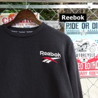リーボック スウェット ブラック XL 刺繡ロゴ 裏起毛 シンプル レッド 9974 | Vintage.City 古着屋、古着コーデ情報を発信
