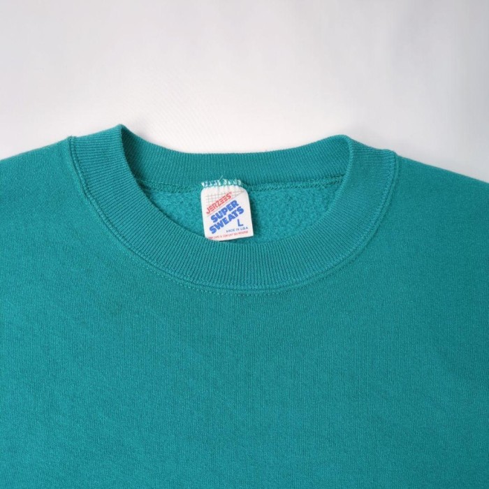 90s ジャージーズ 無地 ヴィンテージスウェット ティファニーブルー JERZEES Tiffany Blue Plain Sweatshirt Vintage | Vintage.City 빈티지숍, 빈티지 코디 정보