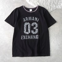 ARMANI EXCHANGE / アルマーニ・エクスチェンジ リンガーTシャツ ロゴ / ナンバリング / USA製 Sサイズ相当 | Vintage.City 빈티지숍, 빈티지 코디 정보