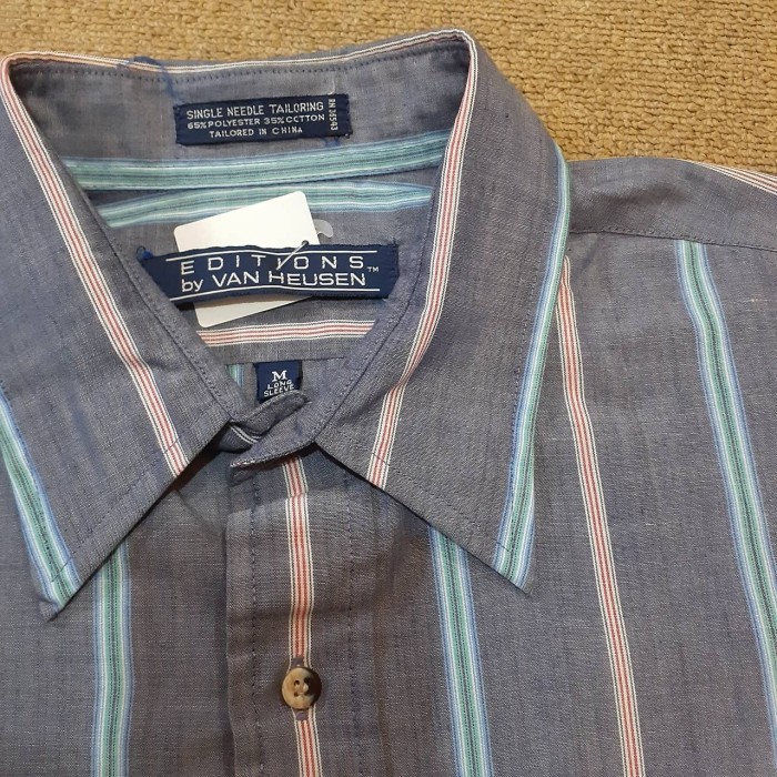 90s EDITIONS by vanheusen stripe shirt | Vintage.City 古着屋、古着コーデ情報を発信