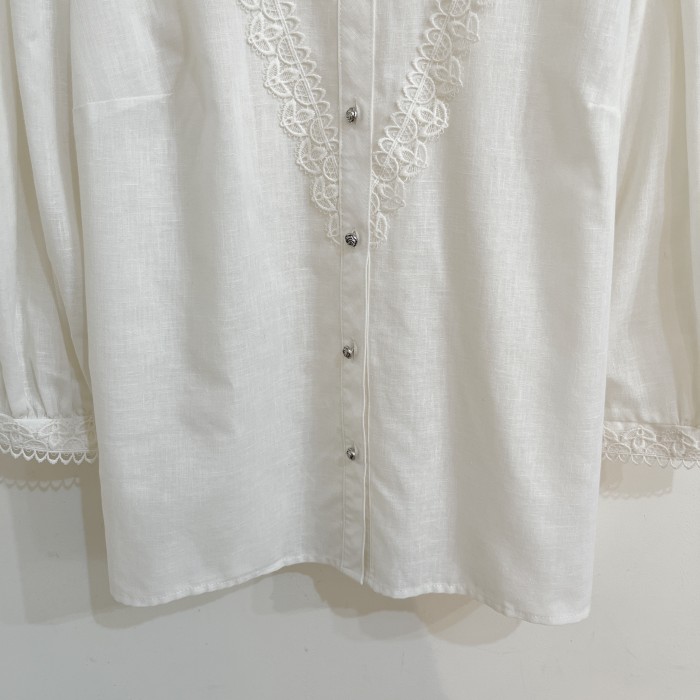 used euro lace blouse | Vintage.City 古着屋、古着コーデ情報を発信