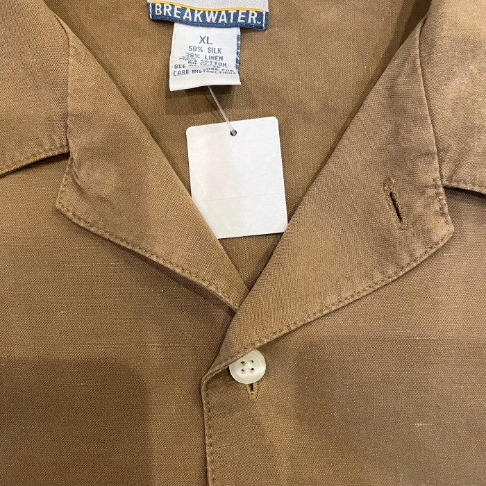 BREAK WATER open collar plain shirt | Vintage.City 古着屋、古着コーデ情報を発信