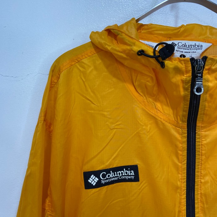 90s Columbia ナイロンジップパーカー　メッシュポケット　黄色　L | Vintage.City 古着屋、古着コーデ情報を発信