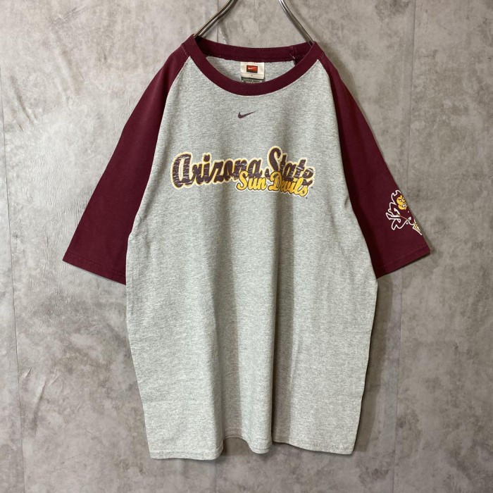NIKE Arizona State raglan T-shirt size L 配送A ナイキ　アリゾナ州　ラグランTシャツ　メキシコ製　00s | Vintage.City 古着屋、古着コーデ情報を発信