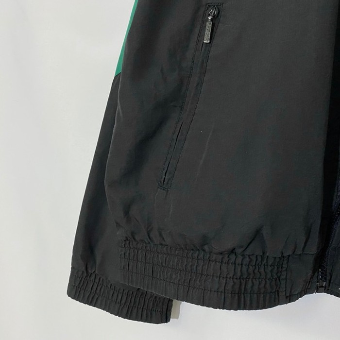 90s adidas バックプリント フロッキープリント ナイロンジャケット 緑 白 黒 L | Vintage.City 빈티지숍, 빈티지 코디 정보
