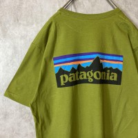 Patagonia backprint T-shirt size M 配送A パタゴニア　バックプリントTシャツ　メキシコ製　抹茶グリーン | Vintage.City 古着屋、古着コーデ情報を発信