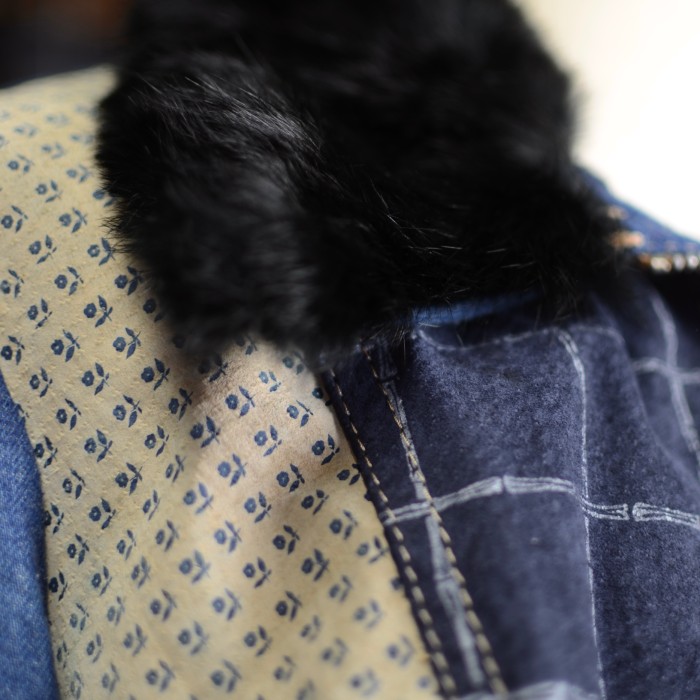 Leather×denim jacket | Vintage.City 빈티지숍, 빈티지 코디 정보