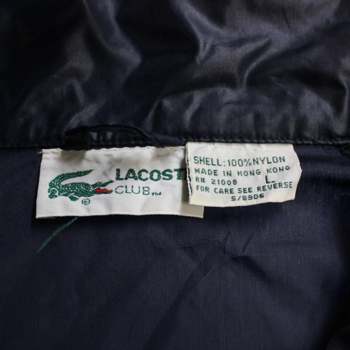 LACOSTE NYLON　STAND COLLAR　JACKET ラコステスタンドカラーナイロンジャケット | Vintage.City 古着屋、古着コーデ情報を発信