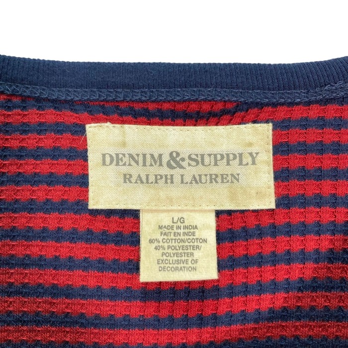 90-00s DENIM&SUPPLY-RL L/S thermal border cutsewn | Vintage.City Vintage Shops, Vintage Fashion Trends