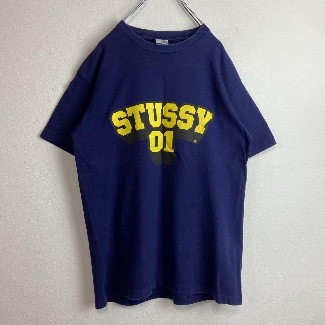 STUSSY usa製 print T-shirt size M 配送A ステューシー 両面プリント