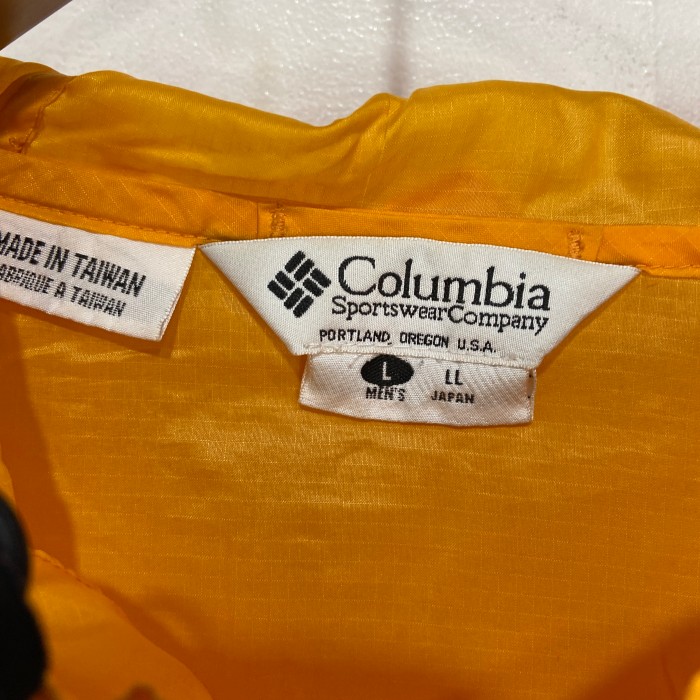 90s Columbia ナイロンジップパーカー　メッシュポケット　黄色　L | Vintage.City 빈티지숍, 빈티지 코디 정보
