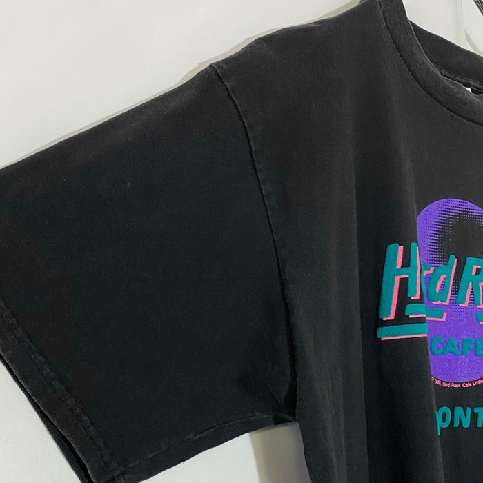 80s USA製 Hard Rock 発砲プリント サークルデザイン 黒 Tシャツ L | Vintage.City 古着屋、古着コーデ情報を発信