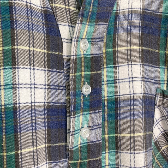 80-90s ST.JOHN'S BAY cotton check nel shirt one piece | Vintage.City 빈티지숍, 빈티지 코디 정보