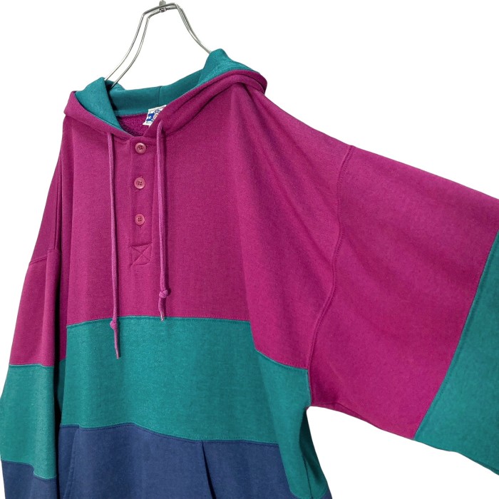 90s PRO SPIRIT L/S multicolored sweat hoodie | Vintage.City 古着屋、古着コーデ情報を発信