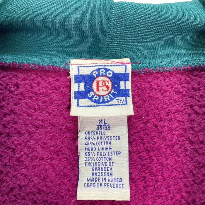 90s PRO SPIRIT L/S multicolored sweat hoodie | Vintage.City 빈티지숍, 빈티지 코디 정보