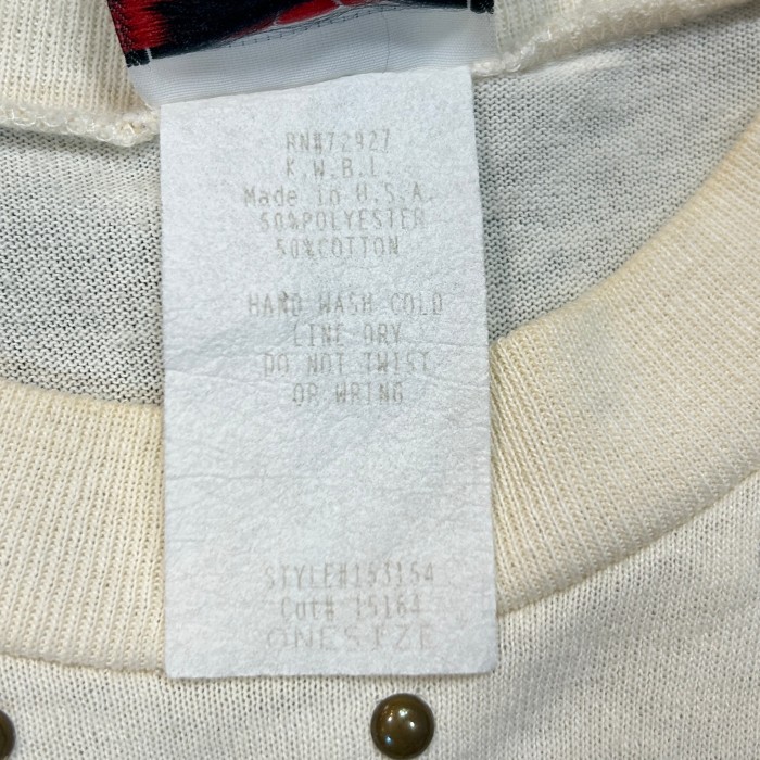 【Unisex】90s カウボーイ ラメ入り スタッズ & ビジュー Tシャツ / Made In USA Vintage ヴィンテージ 古着 ティーシャツ T-Shirts サボテン カーボーイ | Vintage.City 古着屋、古着コーデ情報を発信