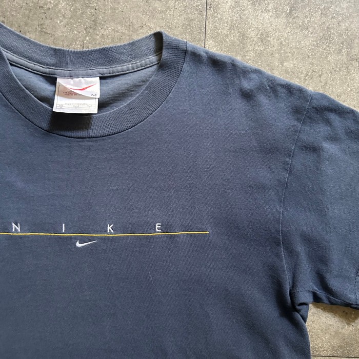 90s NIKE ナイキ 刺繍ロゴ tシャツ M ネイビー 白タグ | Vintage.City 古着屋、古着コーデ情報を発信