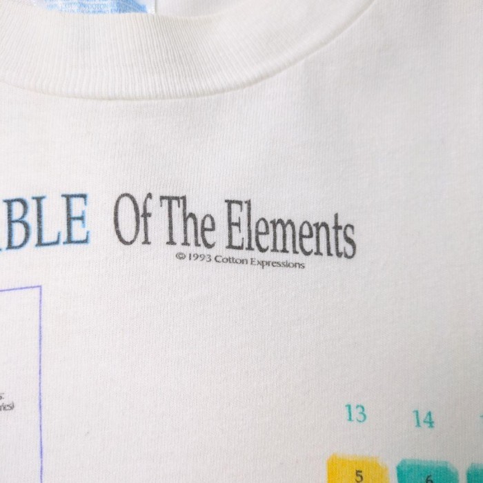 90s Hanes 原子記号 ヴィンテージTシャツ シングルステッチ ヘインズ Periodic Table Vintage Made In USA | Vintage.City 古着屋、古着コーデ情報を発信