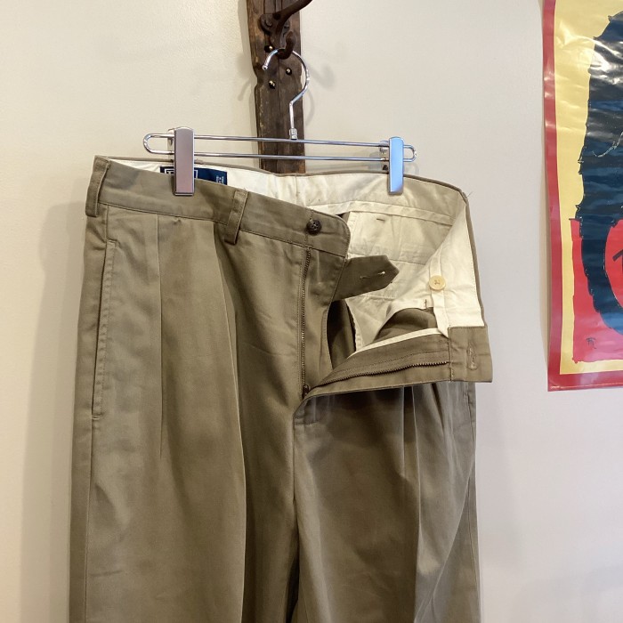 【RALPH LAUREN】TWO TUCK TROUSERS ANDREW PANT W34×L32(実寸W34.5×L31.5) | Vintage.City 古着屋、古着コーデ情報を発信