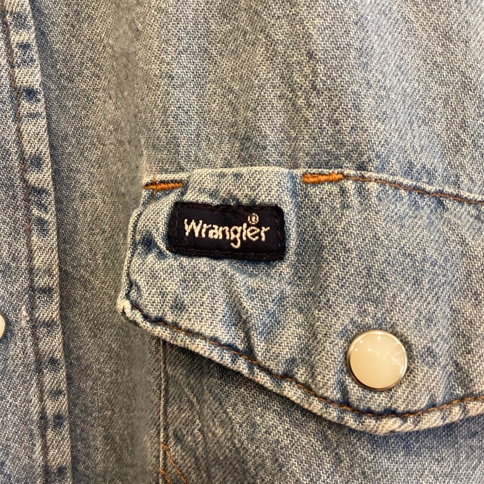 【Wrangler】DENIM WESTERN SHIRT size--(実寸M程度) | Vintage.City 古着屋、古着コーデ情報を発信