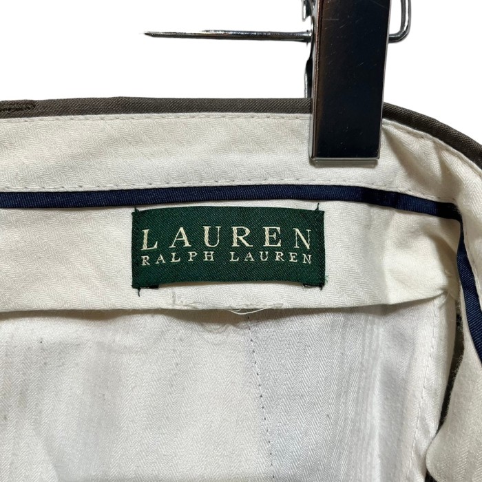 “LAUREN RALPH LAUREN” 2tuck Slacks BEIGE W32程度 | Vintage.City 古着屋、古着コーデ情報を発信