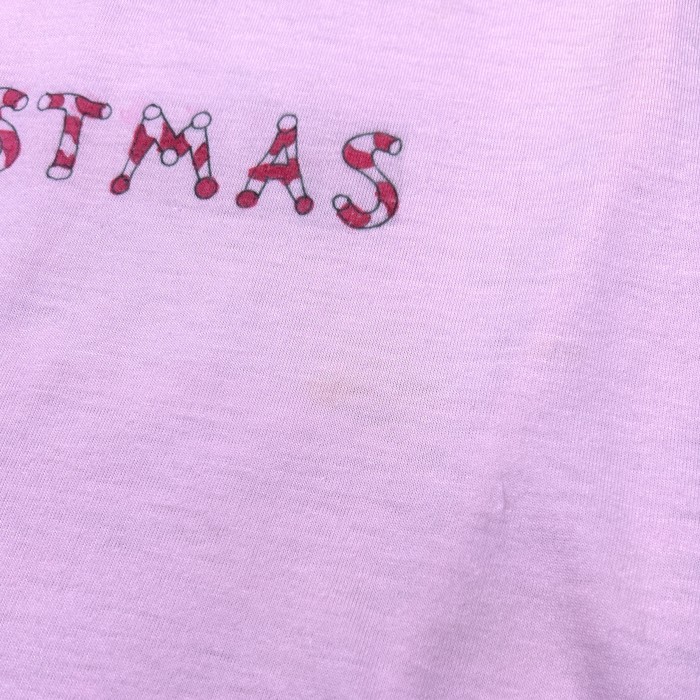 【Lady's】80s BEARY CHRISTMAS ピンク 半袖 Tシャツ / Made In USA Vintage ヴィンテージ 古着 ティーシャツ T-Shirts アニマル | Vintage.City 빈티지숍, 빈티지 코디 정보