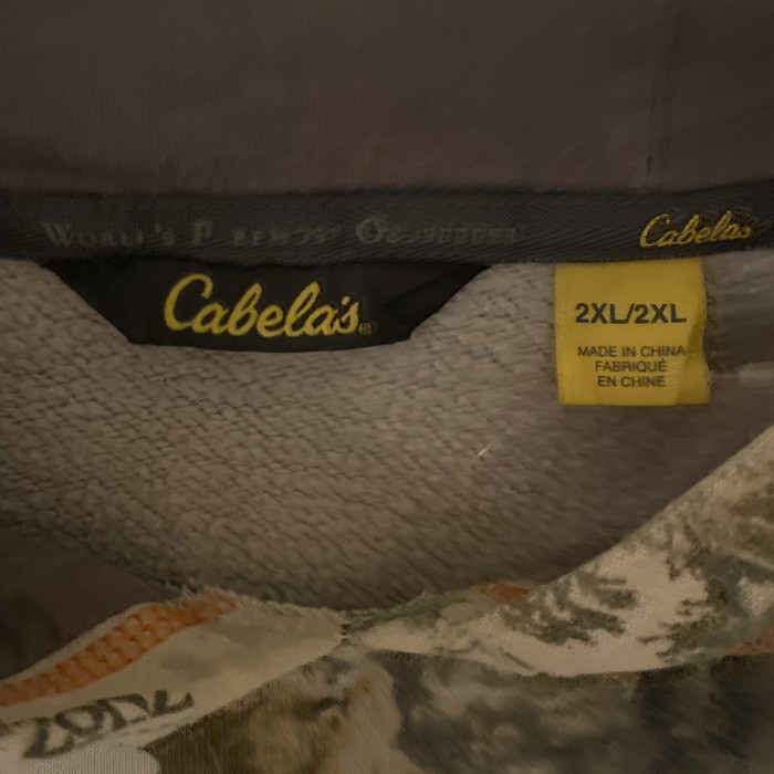 Cabela's カベラス　リアルツリー　プレデタークエスト　ロゴ刺繍　プルオーバーパーカー　C843 スウェットパーカー　フーディー | Vintage.City 古着屋、古着コーデ情報を発信