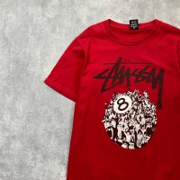 stussy　ステューシー　8ボール　プリントロゴ　レッド　Tシャツ | Vintage.City 빈티지숍, 빈티지 코디 정보