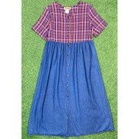 【Lady's】90s デニム & フランネル ワンピース / Made in USA Vintage ヴィンテージ 古着 | Vintage.City Vintage Shops, Vintage Fashion Trends