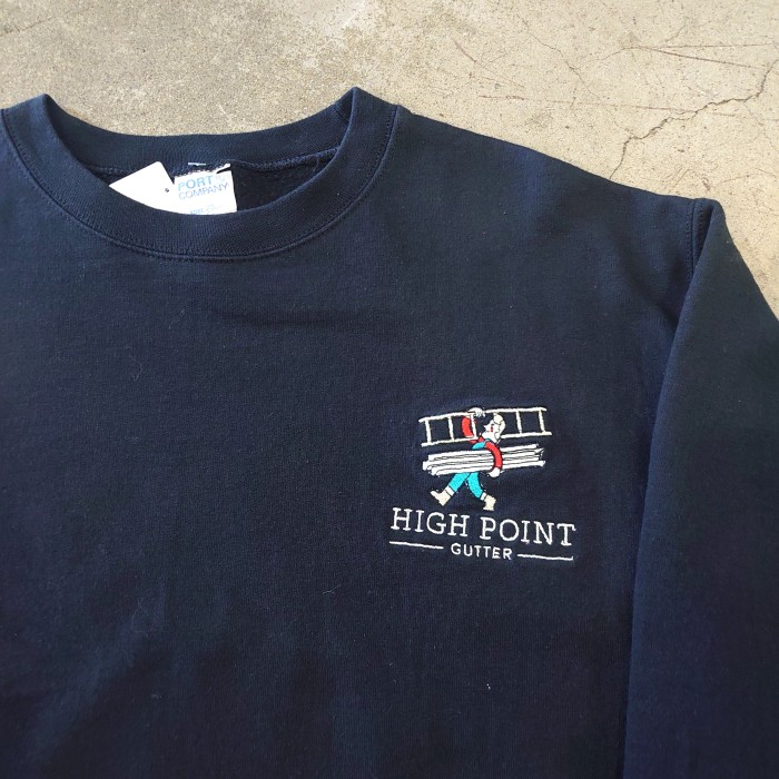 PORT&COMPANY embroidery sweat | Vintage.City 古着屋、古着コーデ情報を発信