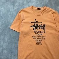 stussy　ステューシー　ワールドツアー　プリントロゴ　Tシャツ | Vintage.City 古着屋、古着コーデ情報を発信