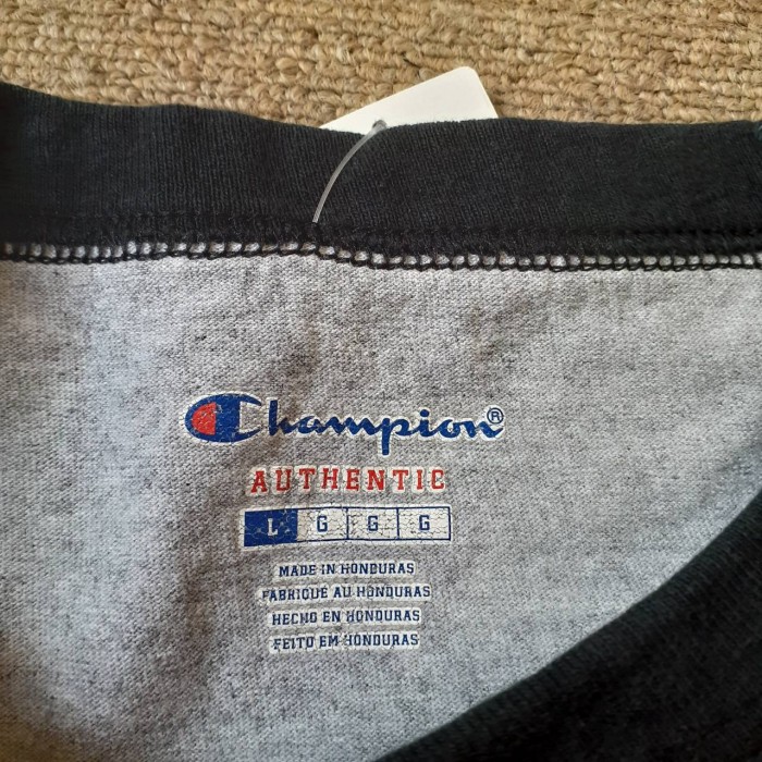 Champion raglan sleeve print t shirt | Vintage.City 빈티지숍, 빈티지 코디 정보