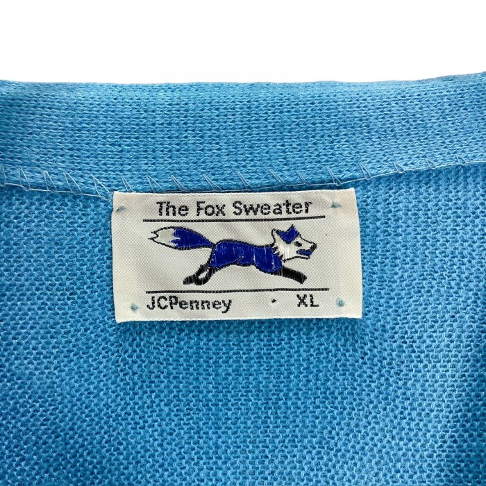 70s JC Penney The Fox Sweater Acrylic cardigan | Vintage.City 古着屋、古着コーデ情報を発信