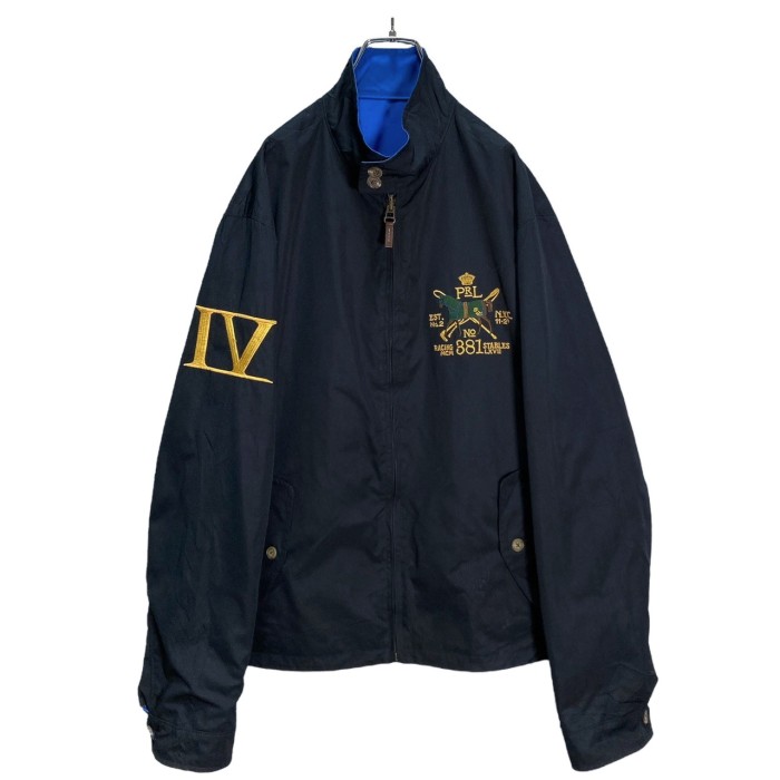 90s  Polo by Ralph Lauren zip-up reversible jacket | Vintage.City 古着屋、古着コーデ情報を発信