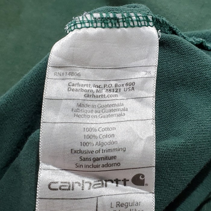 carhartt カーハート メキシコ製ロゴポケットティーシャツtみどり緑 古着 | Vintage.City 古着屋、古着コーデ情報を発信