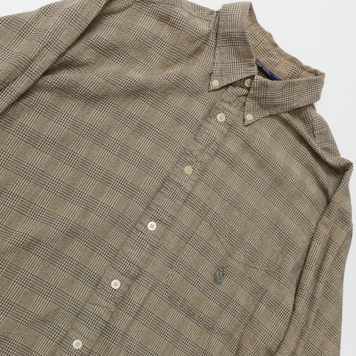 nautica / ノーティカ 90's Seersucker Plaid L/S Shirt -XL- | Vintage.City 古着屋、古着コーデ情報を発信