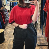 Gap リンガーTシャツ 半袖tシャツ 赤 黒 gap XL | Vintage.City 빈티지숍, 빈티지 코디 정보